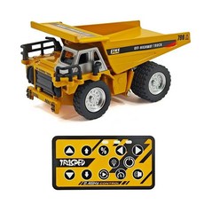 1/64 스케일 리모트 컨트롤 RC 지게차 중장비 덤프트럭 자동차, 1개, Dump truck