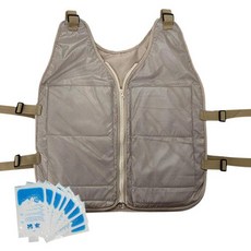 여름용 아이스 쿨 조끼 조절 가능한 여름 냉각 작업용 코트 러닝 원예 요리