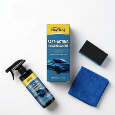 [360일 지속보호!!!] 자동차 나노 스프레이 코팅제 자동차 새똥제거제 나노 코팅제 자동차 물왁스 차량 내부 청소용품, 자동차 클리너 세트, 10개