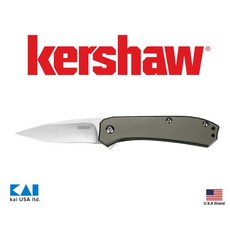 美國Kershaw折刀AMPLITUDE 2.5氮碳化鈦柄附背夾8Cr13MoV不銹鋼【KS3870】, 1個, 黑色