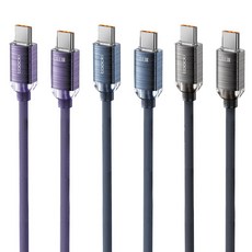 Toocki 100W C to C PD 초고속 충전 케이블, 3개, 2m, 혼합색상 3개, 2m, 혼합색상