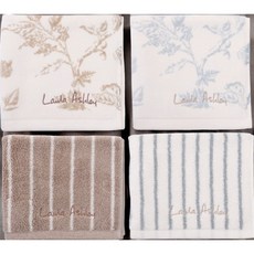 [핸드타올] 로라애슐리 60수 뉴클래식 에디션 핸드타올 4장 세트(4종 각 1장씩), 1개