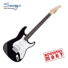 스윙 일렉기타 S-2 SE Black(Rosewood) 입문용기타, 1개