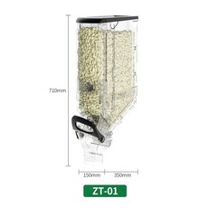 씨리얼 디스펜스 사탕 잡곡 커피 원두 진열 투명 호텔 마트 가정용 업소용, 1. zt-0119l길이 15cm x 너비 35cm x, 기본 색상