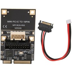 아누 리멘 미니 PCIe에서 USB 3.2 Gen 9핀 확장 카드 - 핫 스왑 및 Windows 시용 메인 컨트롤 칩이 포함된 5Gbps 전면 패널 어댑터