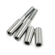 HASkulle AfterMokit 교체용 미러 라이저 높이 연장 스틸 어댑터 할리 데이비슨 1994 이상 후면 뷰 사이드 마운트 익스텐더 UNF 0.8cm(5/16인치) 스레, 크롬