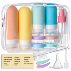 트리픽스 17종 실리콘 여행용 공병 세트, 1개, 혼합색상