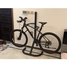 자전거 스탠드 랙 실내 MTB 거치대 지지대 수직 렉, 1개, 1cm, 블랙 1대 1.3m