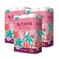 모나리자 녹스플라워 화장지 2겹 40m, 30개입, 3개