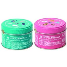 KP 일본직구 2캔 세트 (비타민 Cx1 / 칼슘 x1) 100정 타입 가와이 간유 드롭 비타민 C 2세트