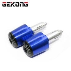 핸들바 엔드용 오토바이 엔드 캡, 1개, 13. No-Logo Blue