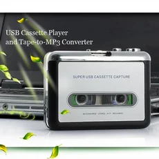 USB 카세트 플레이어 테이프를 MP3로 변환하는 장치 타입 C를 USB로 연결하여 음악을 하는 오디오 라디오