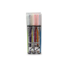 코쿠요 비틀 팁 듀얼 컬러 하이라이터 형광 마커 표준 색상 세트 일본 수입 (PM-L303-3S)