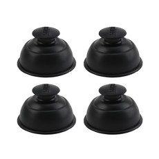 [上手家居] 拔罐器 軟拔罐 刮痧 矽膠拔罐器 真空拔罐器 滑罐 拔罐杯, 1個, 4入組 矽膠拔罐器 大號 黑色8.5cm