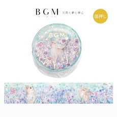 BGM 花與貓系列燙金和紙膠帶, 1個