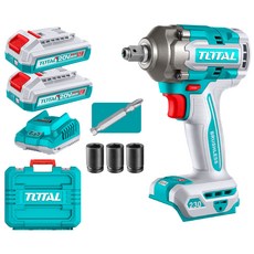 토탈전동 20V 20V 무선 전동 2in1임팩트 드라이버&렌치 TIWLI20236 2.0Ah배터리*2개 세트, 1