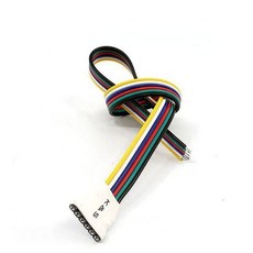 전선 커넥터 6핀 RGB LED 조명 연결 연장선 30cm 1P, 1개, 본상품선택