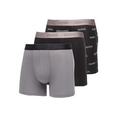 휴고 로고 웨이스트밴드 복서 브리프 3팩 세트