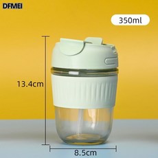 DFMEI 高顏值網紅大容量家用辦公室便攜開業活動玻璃杯, 1個