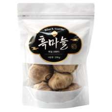 저온숙성 프리미엄 통흑마늘 마늘 100% 비건, 1개, 250g