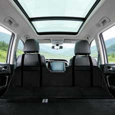 QISHENG 자동차 캠핑 침대 연장 보드 - 여행용 접이식 SUV 매트리스 및 뒷좌석 익스텐더 머리 받침대가 있는 휴대용 트렁크 매트 수면 액세서리