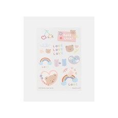 패션스타트 열전사지 아이론 스티커 러블리 베어, 1개, 혼합