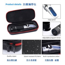 鹽度葡萄糖折射儀，清晰稜鏡，防水PU面料，附防震攜帶包, 鹽度計 28% 【防水、耐震攜帶包裝】, 1個