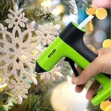 그린 NL246 충전식 미니 무선 글루건 핫멜트 글루건심 스틱 20개포함, 1개