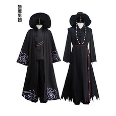 Kpop 獵魔女團 cos 服 秦宇 沙加 男孩 惡魔 男團 cosplay 服 同款 舞台服 全套, 惡魔男團(印花款),XS, 1個