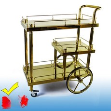 업소용 서빙 카트 이동식 뷔페 선반 와인바 테이블 매장, 기본구성, 1개, 로열 90x42x105cm
