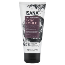 이사나 ISANA 페이스 스크럽 3in1 Aktivkohle, 1개, 100ml