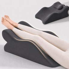 하루꿈 편안한 다리베개 다용도 등받이 쿠션 메모리폼 엎드려용 쿠션 다리 올리는 베개, 다크그레이