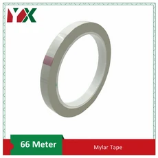 6mm 9mm 12mm 마크 여러 가지 빛깔의 Mylar 테이프 Mara 고온 절연 변압기 모터 커패시터 코일 랩 접착, 09 White, 01 66M, 02 9mm