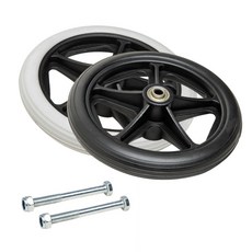 보행기 보조기 교체바퀴 워커 1쌍 앞바퀴 부품 8인치 도구 휠, 2개