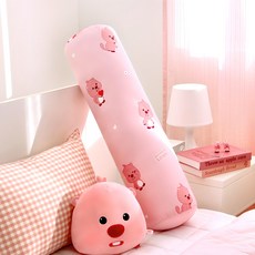 NARA HOME DECO Zanmang Loopy 圓形長抱枕 可愛愛心, 單一顏色