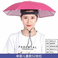 JUGWANG 頭戴式遮陽傘，可折疊防曬雨傘斗笠