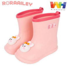 레인부츠 앞코 장식 포인트 로라앨리 하트빔