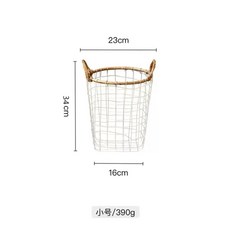 다용도 철제 바구니 철망 보관함 수납함 인테리어 주방, 1개, J. 바게트