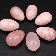 장미수정 에그스톤 핸드스톤 명상 힐링스톤 파워스톤 천연석 마사지돌 35~58g 랜덤발송, 장미수정 에그