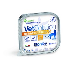 瑪恩吉 Monge VetSolution 無穀貓用處方餐盒 磷酸銨鎂結石溶解配方 100g, 1個, 貓-泌尿道保健處方餐盒100g, 泌尿系統+結石