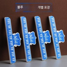 대형 피아노 악보 고정 클립 가성비 멀티 음표 악보집 페이지 홀더 집게, 4개, 블루  4개
