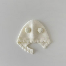 블랙체리 아동용 니트 보넷