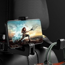 뒷좌석거치대 헤드레스트걸이 태블릿 아이패드 스마트폰 휴대폰 핸드폰홀더, 레드