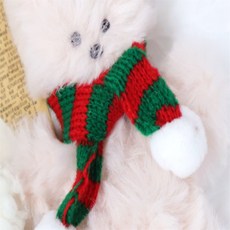 현아쇼 현아쇼 인형 꾸미기 겨울 소품 악세사리 모루인형용 미니 목도리 대량 인형옷입히기, 레드그린