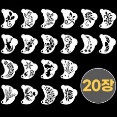 토다비 스텐실 페이스페인팅 도안, 1개