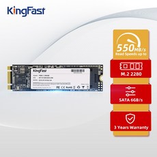 KINGFAST 데스크탑 노트북용 2280 내장 하드 디스크 HDD M2 SATA SSD 5 2GB TB 2TB 28GB 256GB 솔리드 스테이트 드라이브 M.2 NGFF, 128GB, 1개