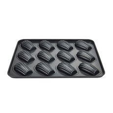 깊은 마들렌틀 12구 마드렌느팬 빵틀 휘낭시에 미니오븐 홈베이킹 버터떡 버터빵, 1개