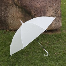 【無品牌】-彩色透明雨傘直杆自動雨傘長柄傘雨傘