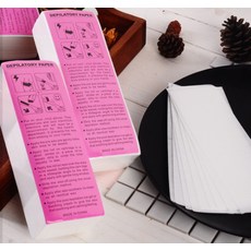 마켓모든 왁싱 무슬린천 스트립 부직포 셀프 제모 종이 페이퍼 컷팅(100매), 단품, 1개