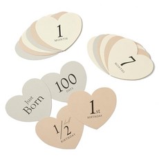 임산부부터 사용할 수 있는 먼슬리 카드 (내추럴 컬러 세트)